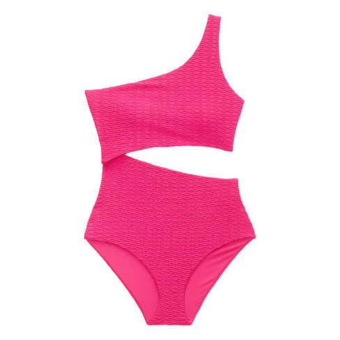 Купальник Victoria's Secret Swim Monokini One-Piece Fishnet, розовый