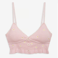 Топ For Love & Lemons Callie Knit, светло-розовый