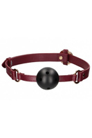 Кляп с креплением Ouch Ouch! - Breathable Ball Gag - Burgundy Shots toys