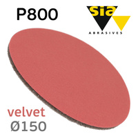 Круг на поролоне SIA velvet Р800 (150мм) шлифовальный с липучкой 3307.0800.3