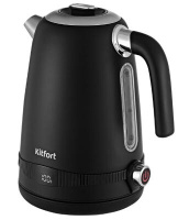 Чайник электрический Kitfort KT-6121-1 1.7л. 2200Вт черный (корпус: нержавеющая сталь/пластик) KITFORT