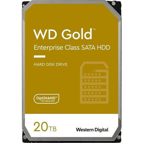 Жесткий диск WD Gold WD201KRYZ, 20ТБ, HDD, SATA III, 3.5"
