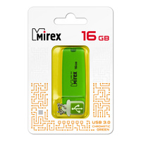 USB 3.0 Flash накопитель 16GB Mirex Chromatic Green (зеленая)