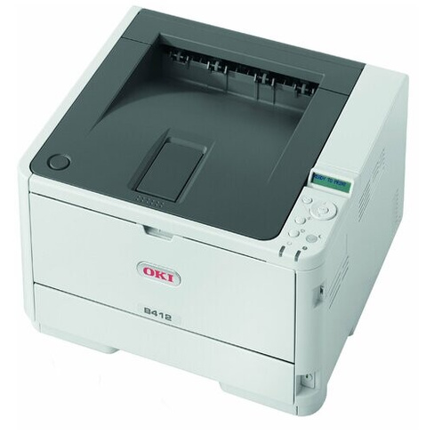 Принтер OKI B412dn, ч/б, A4, белый/серый Oki