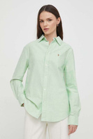 Хлопчатобумажную рубашку Polo Ralph Lauren, зеленый