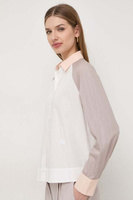 Хлопчатобумажную рубашку Armani Exchange, белый