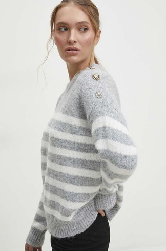 Шерстяной свитер Answear Lab, серый