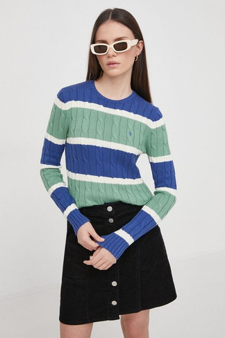 Хлопковый свитер Polo Ralph Lauren, мультиколор