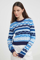 Хлопковый свитер United Colors of Benetton, синий
