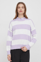 Хлопковый свитер United Colors of Benetton, фиолетовый