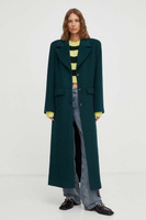 Шерстяное пальто Gestuz, зеленый