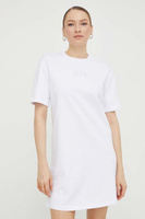 Хлопковое платье Armani Exchange, белый