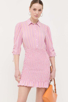 Платье с добавлением шелка Patrizia Pepe, розовый