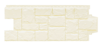 Фасадная панель Гранд Лайн Камень крупный Молочный
