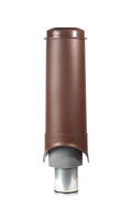Выход вентиляции Krovent Pipe-VT IS изолированный 150/700 красный/коричневый/серый, зеленый/кирпичный/черный
