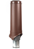 Выход вентиляции Krovent Pipe-VT IS изолированный 125/700 красный/коричневый/серый/зеленый/кирпичный/черный