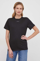 Хлопковая футболка Calvin Klein, черный