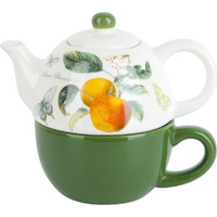 Чайный набор Dolomite чайник и чашка на 1 персону Fruit Garden, 500 мл L2521162