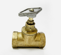 Вентиль бронзовый запорный, муфтовый, Диам.: 20 мм, Ру 16, Марка: 15б3р