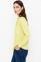 Джинсовая рубашка из тенселя Cortefiel, желтый