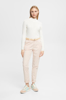 Базовые брюки-чиносы с плетеным поясом Esprit, розовый