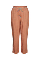 Длинные льняные брюки Vero Moda, коричневый