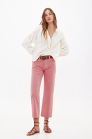 Окта. Прямые джинсы с вышивкой Hoss Intropia, розовый