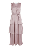 Атласное платье без рукавов Vila, розовый