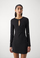 Платье-футляр Front Split Wrap Dress Calvin Klein Jeans, черный