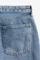 Прямые высокие джинсы H&M, синий
